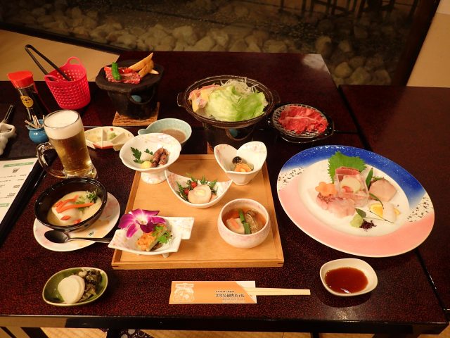 犬吠埼観光ホテルの夕食の一例