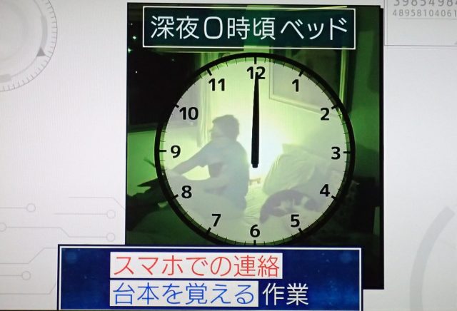 深夜0時頃ベッド