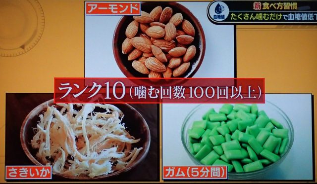 ランク10（噛む回数100回以上）