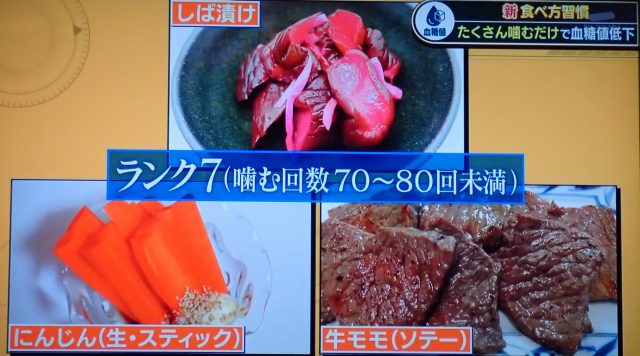 ランク7（噛む回数70～80回未満）